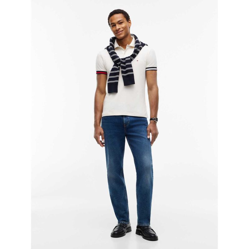 Tommy Hilfiger Slim Fit Fluid Cotton Interlock Polo Shirt image number 3